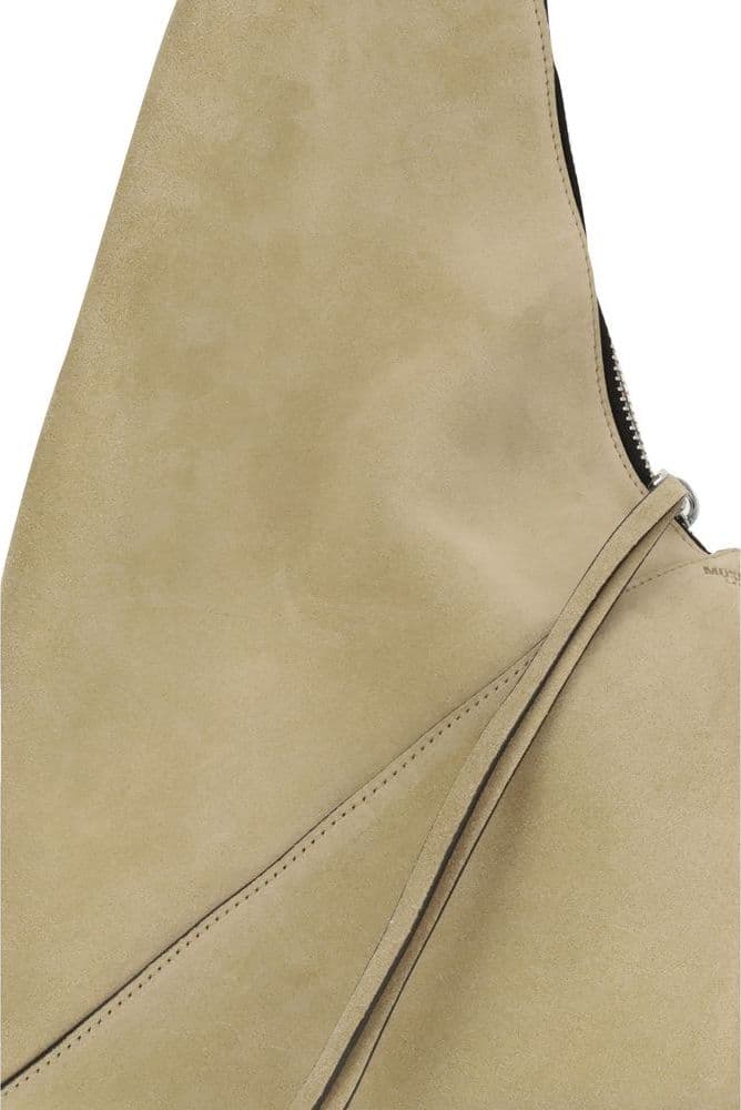 Moschino Beige Suede Leather Shoulder Bag - 4