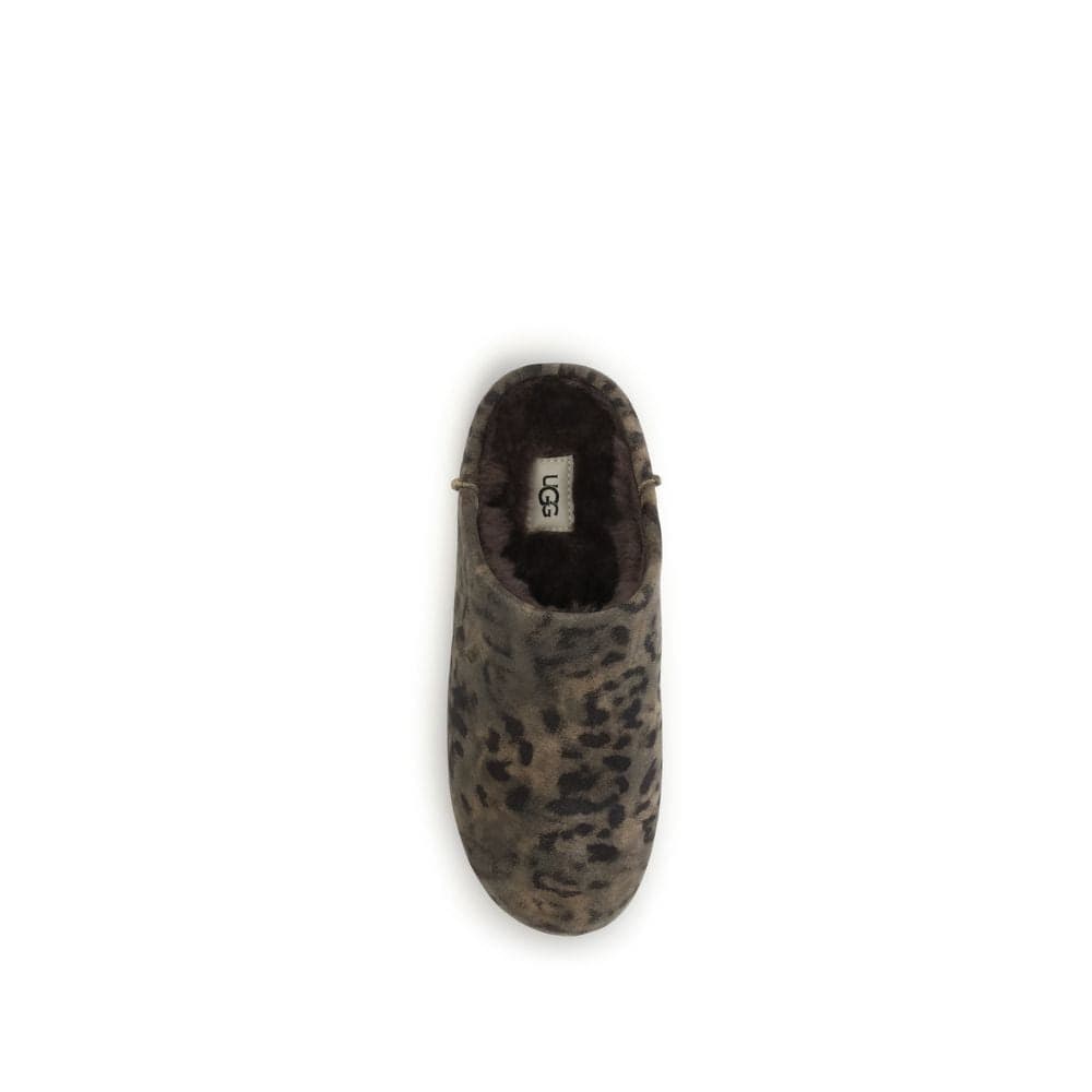 UGG Brown Suede Leather Mules - 4