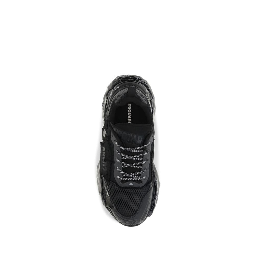 Dsquared² Black Polyester Athletic Sneakers - 4