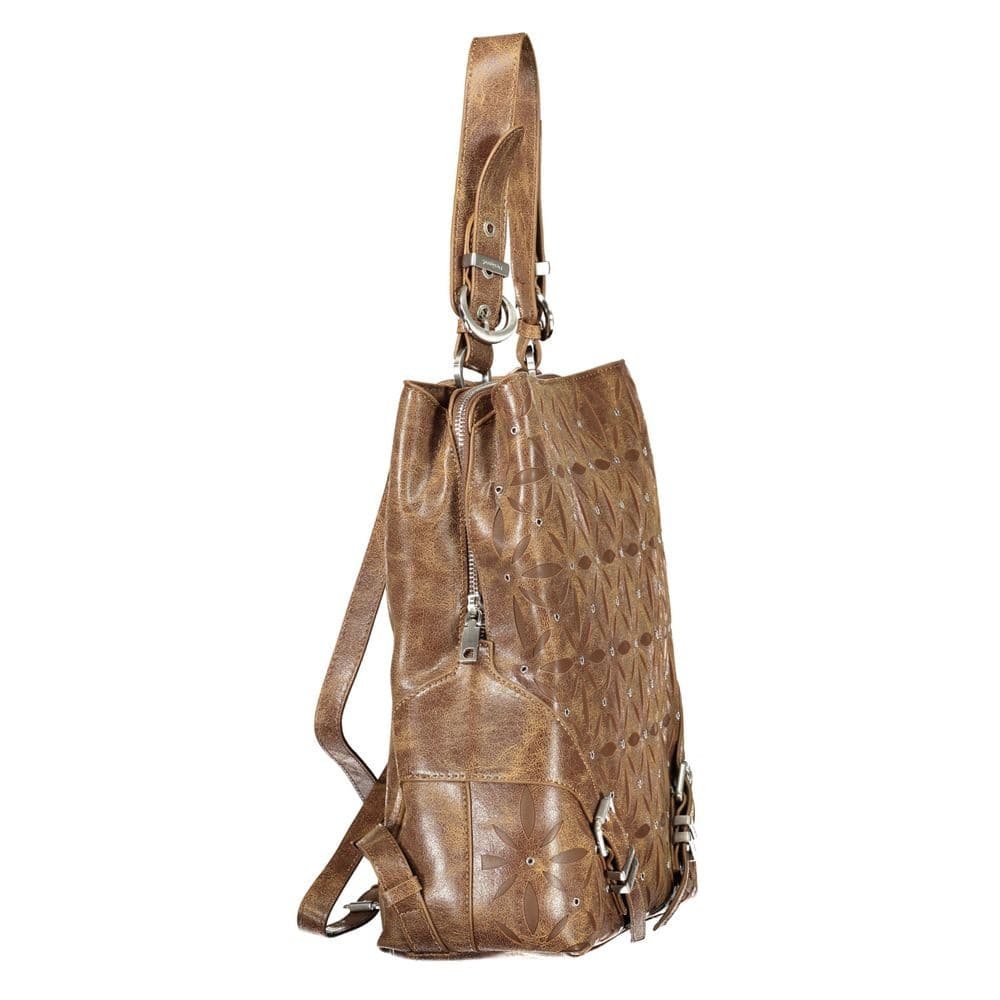 Desigual Brown Polyurethane Women's Backpack - 3