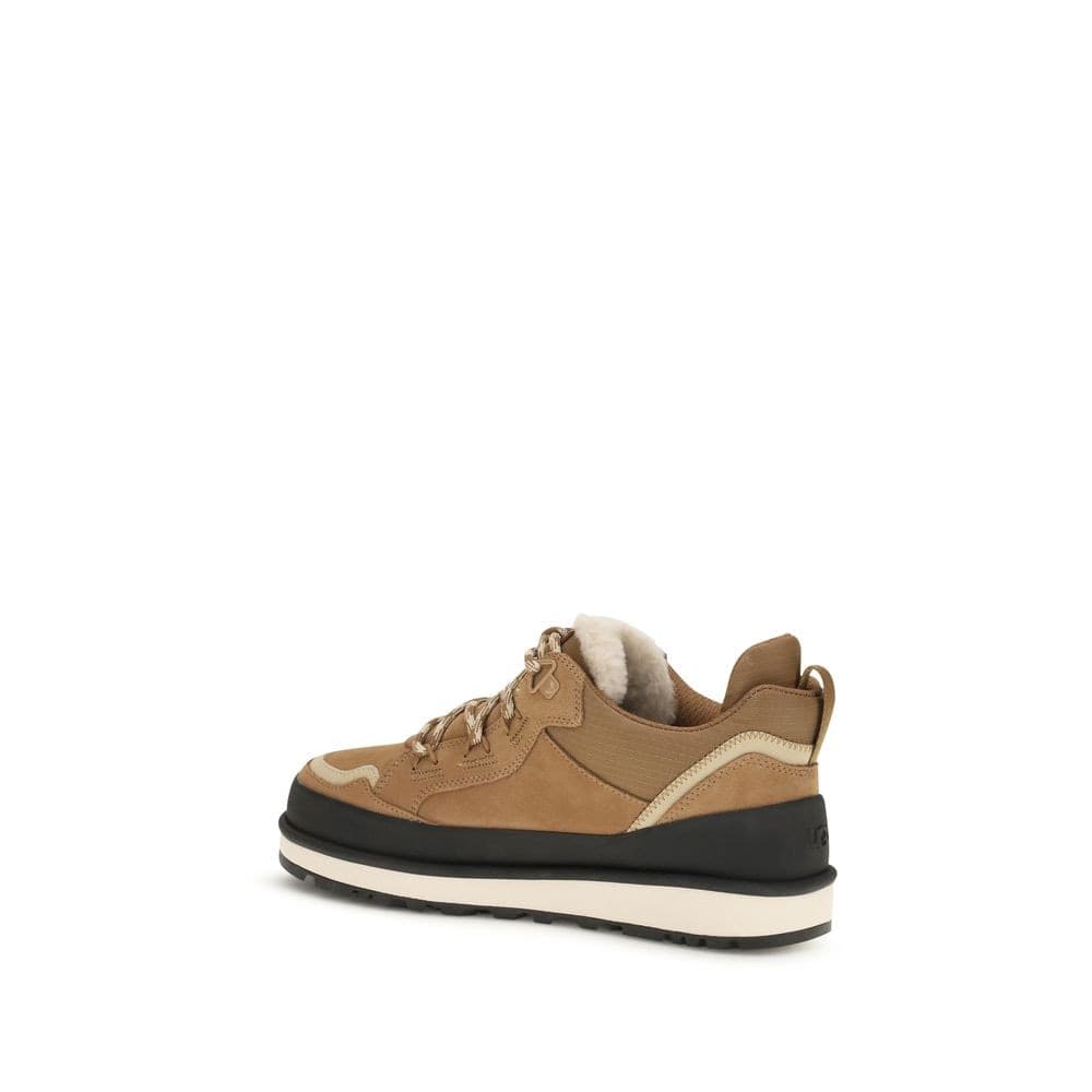 UGG Brown Calf Leather Bos Taurus Athletic Sneakers - 3