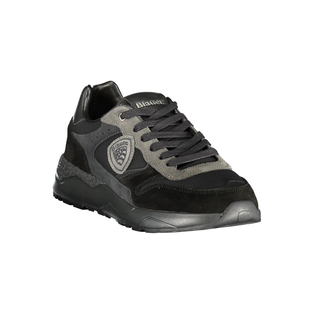 Blauer Nero Polyurethane Uomo Sneaker - 2