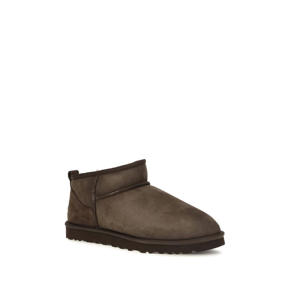 UGG Brown Leather Ankle Boots - 2