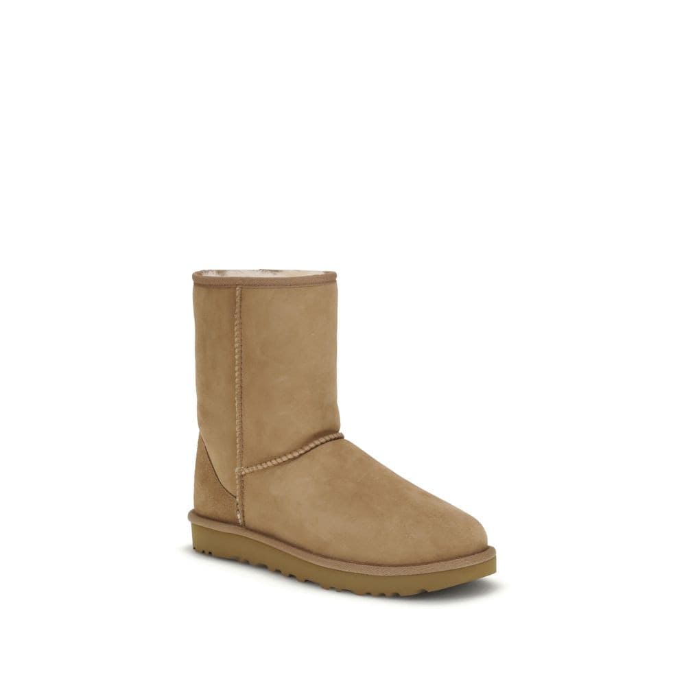 UGG Beige Suede Leather Flat Boots - 2