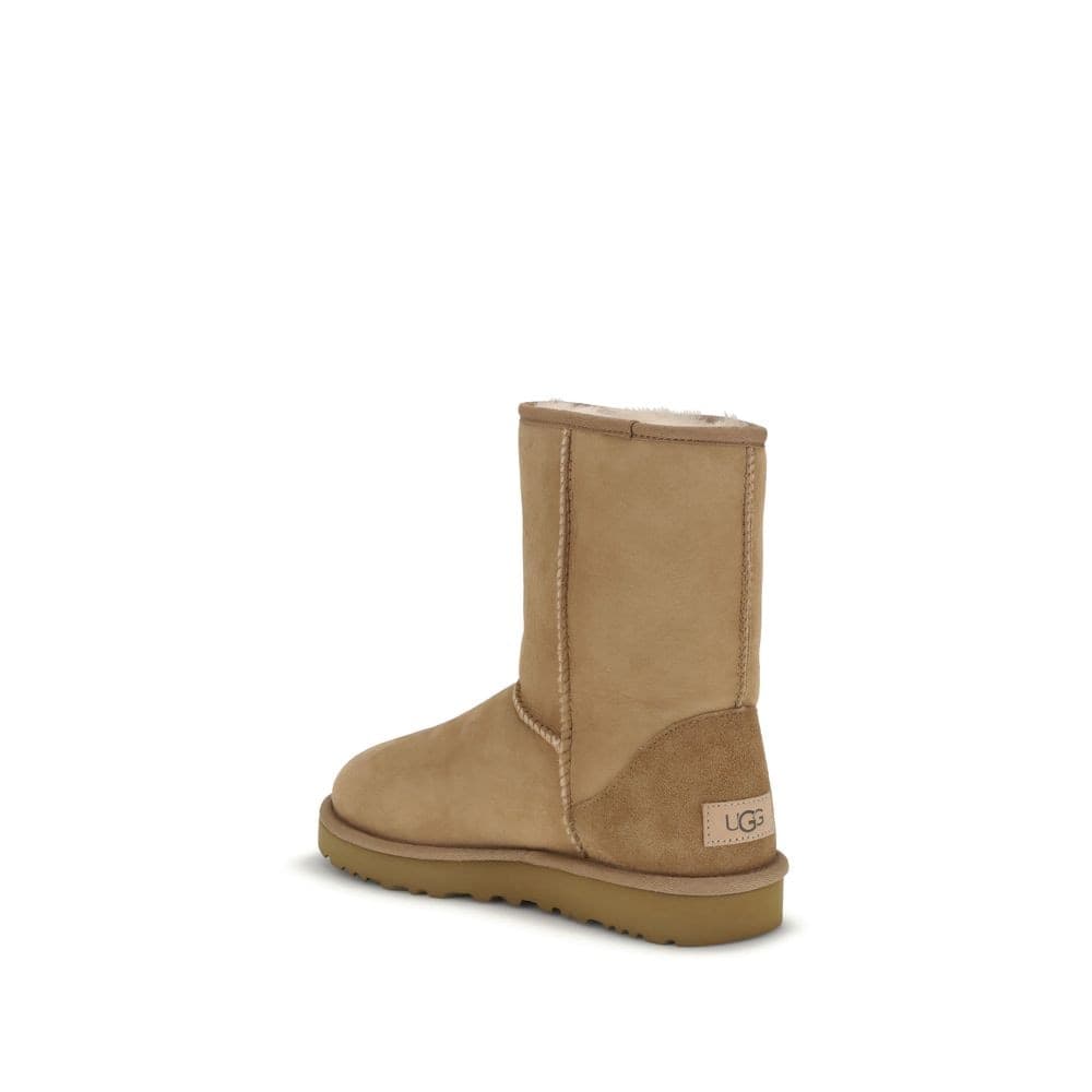 UGG Beige Suede Leather Flat Boots - 3