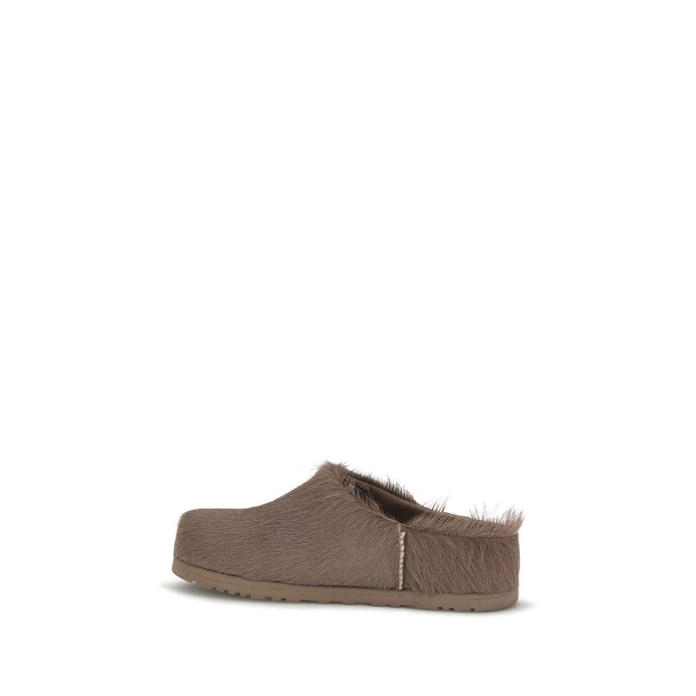 UGG Brown Nubuc Leather Clogs - 3