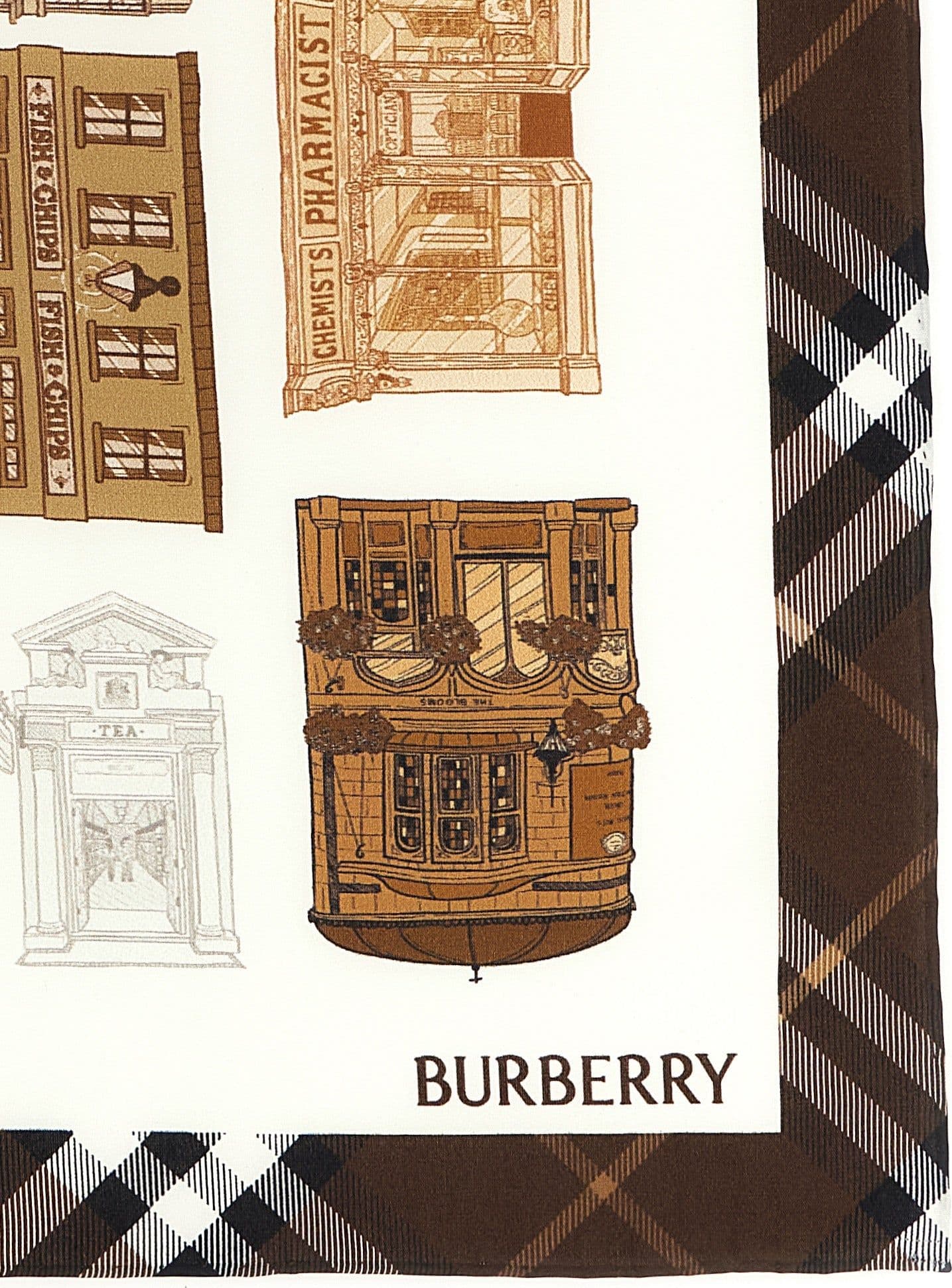 Burberry Multicolor Satin Scarf - 2