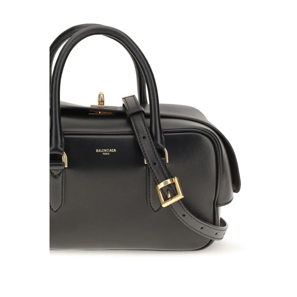 Balenciaga Black Lamb Leather Handbag - 4