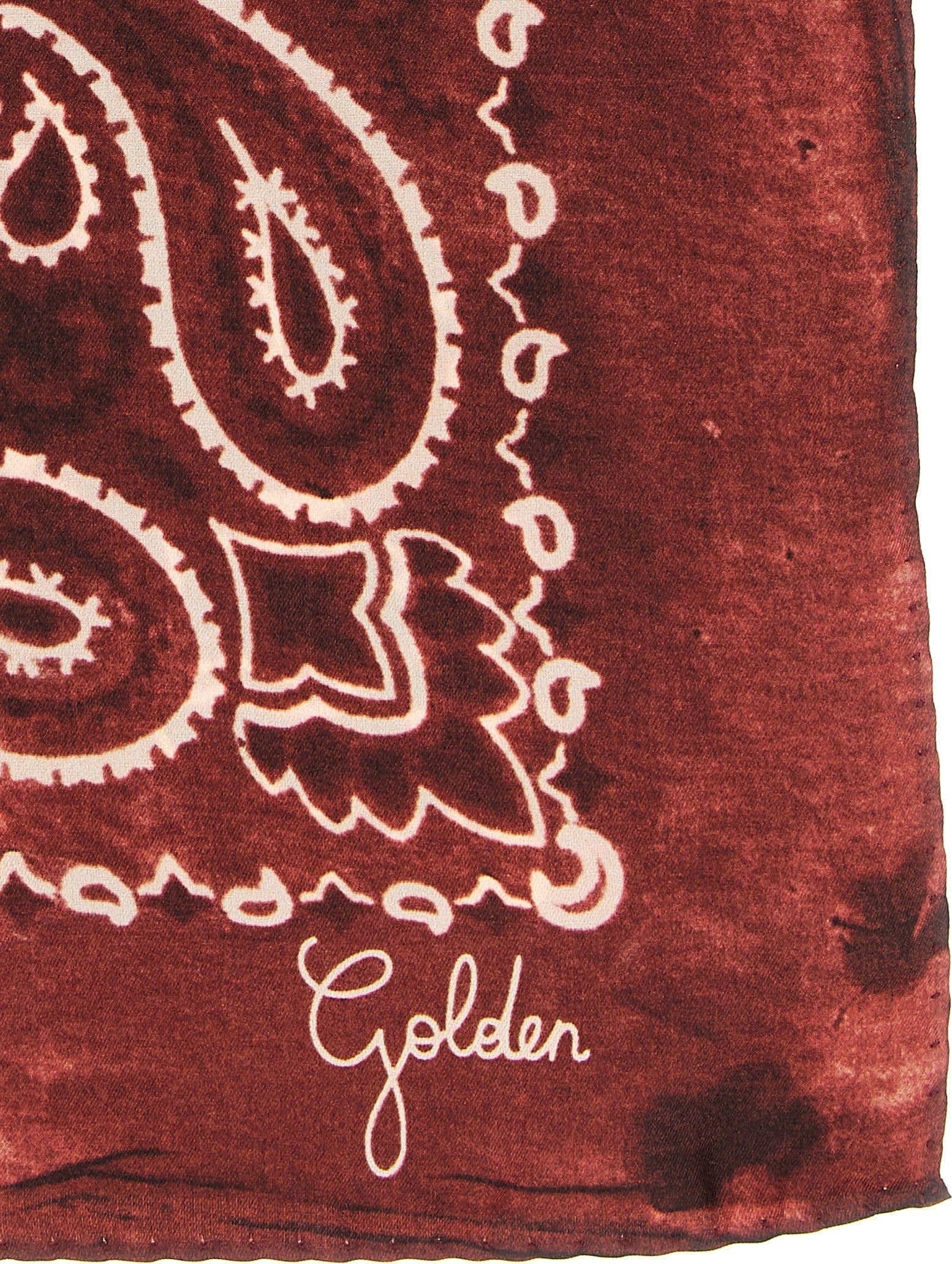 Golden Goose Bordeaux Silk Foulard - 2