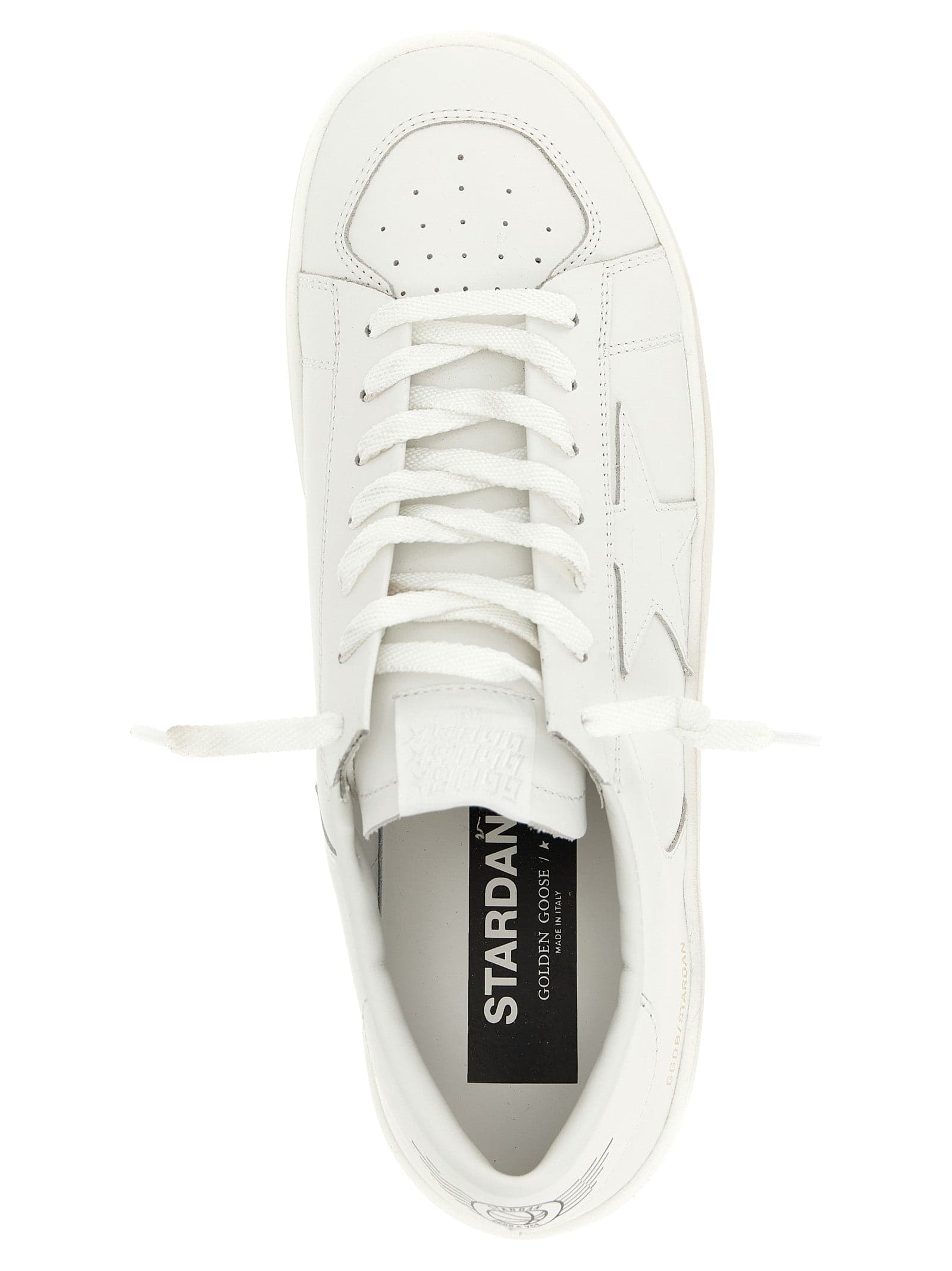 Golden Goose White Cowhide Low Top Sneakers - 4