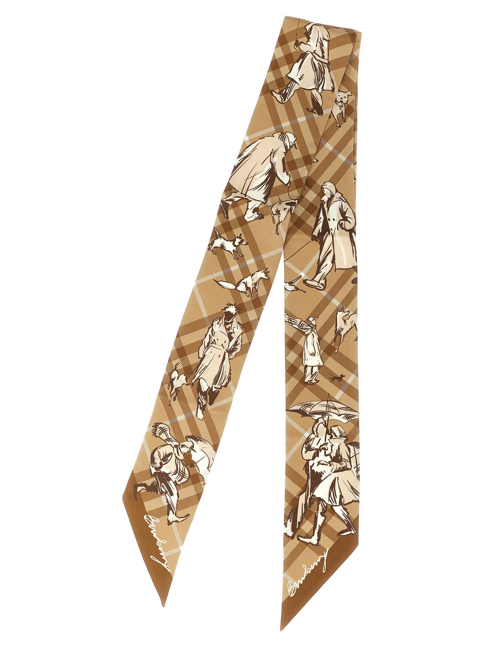 Burberry Beige Satin Foulard - 2