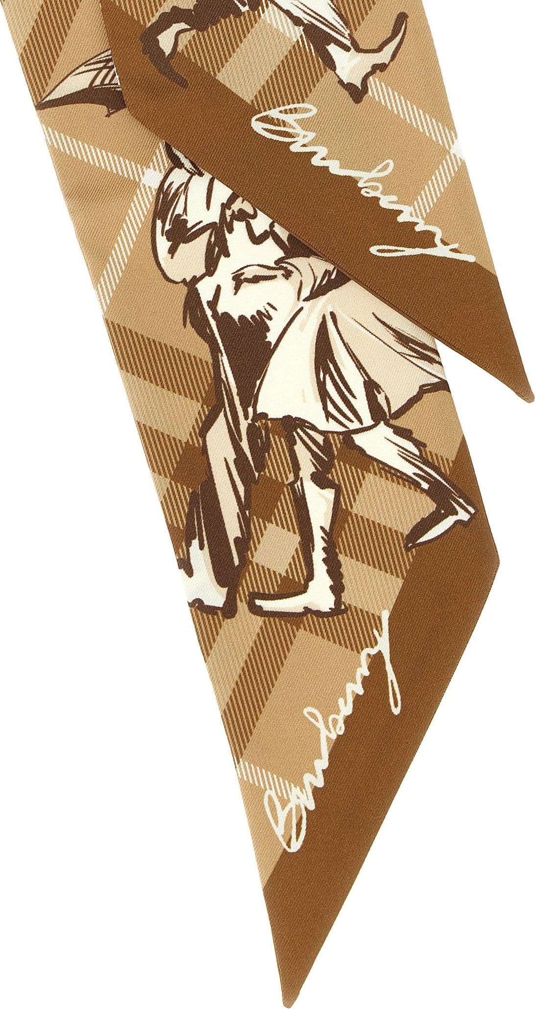Burberry Beige Satin Foulard - 3