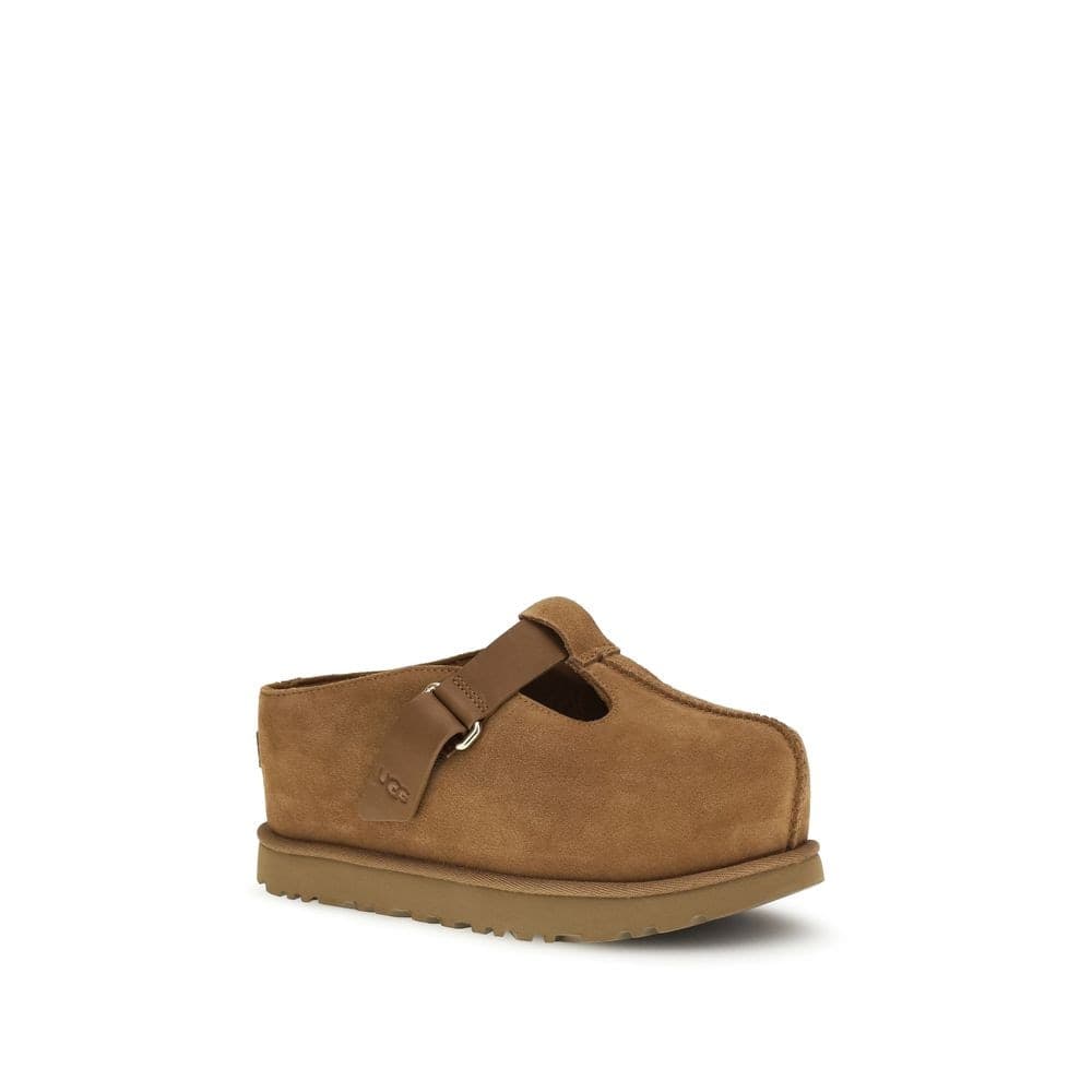 UGG Brown Calf Leather Bos Taurus Mules - 2