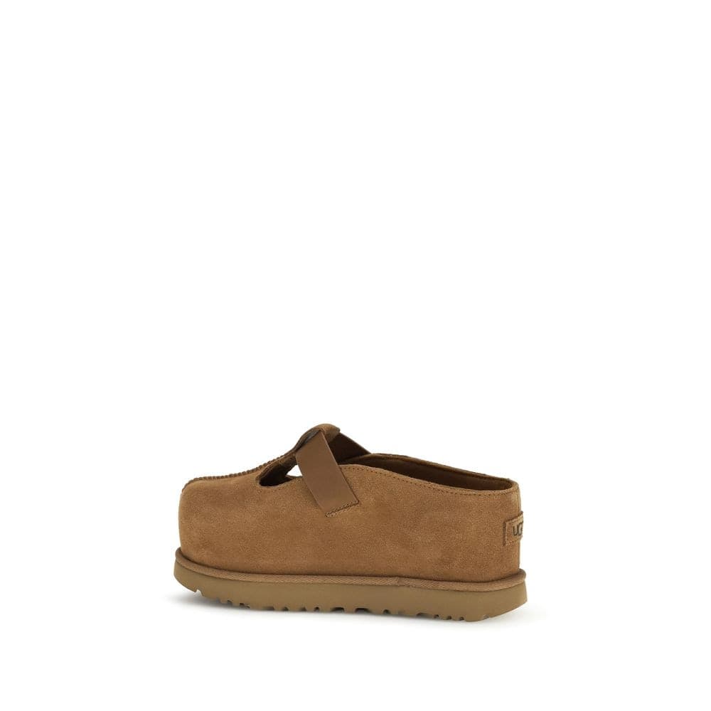 UGG Brown Calf Leather Bos Taurus Mules - 3