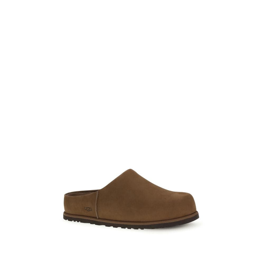 UGG Brown Calf Leather Bos Taurus Mules - 2