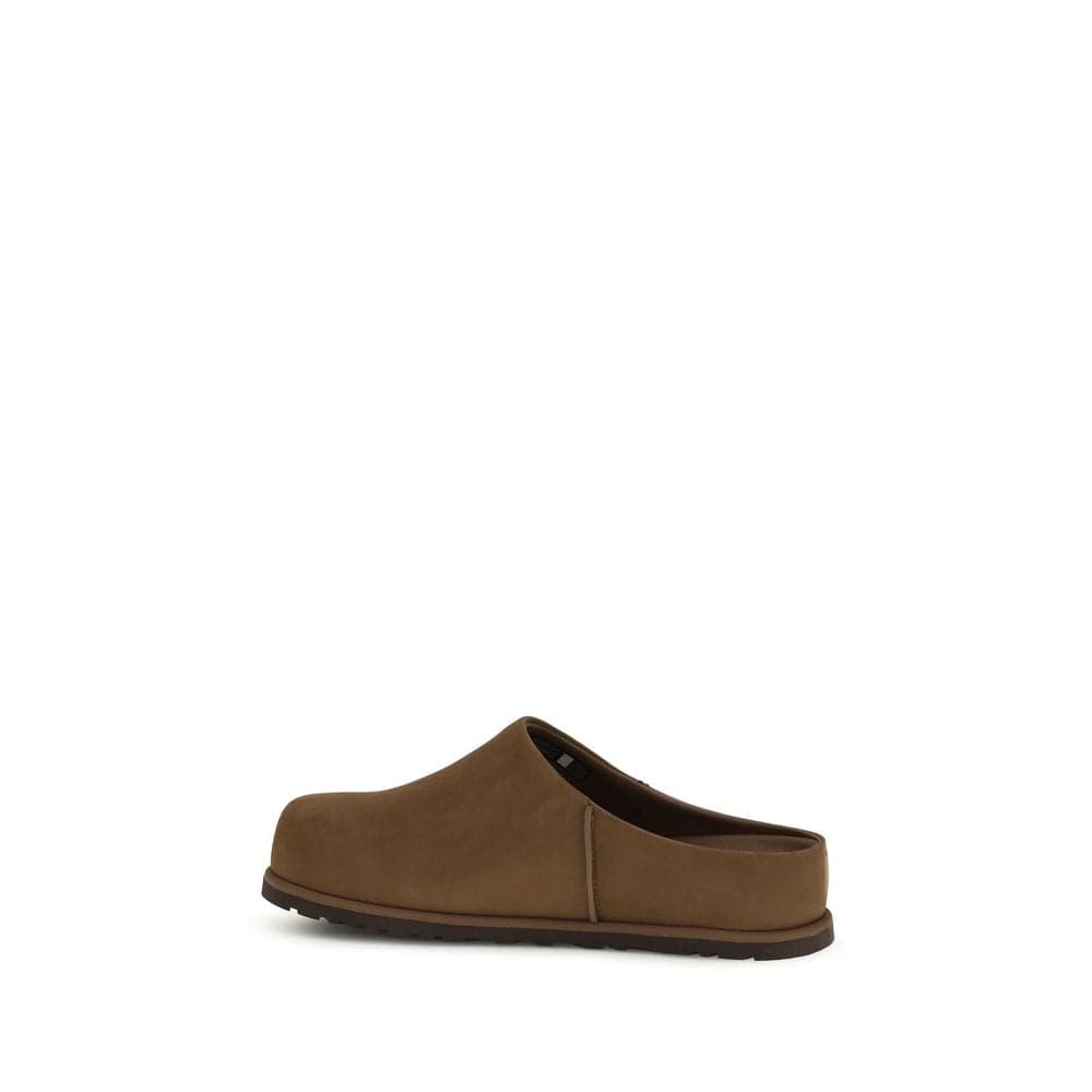 UGG Brown Calf Leather Bos Taurus Mules - 3