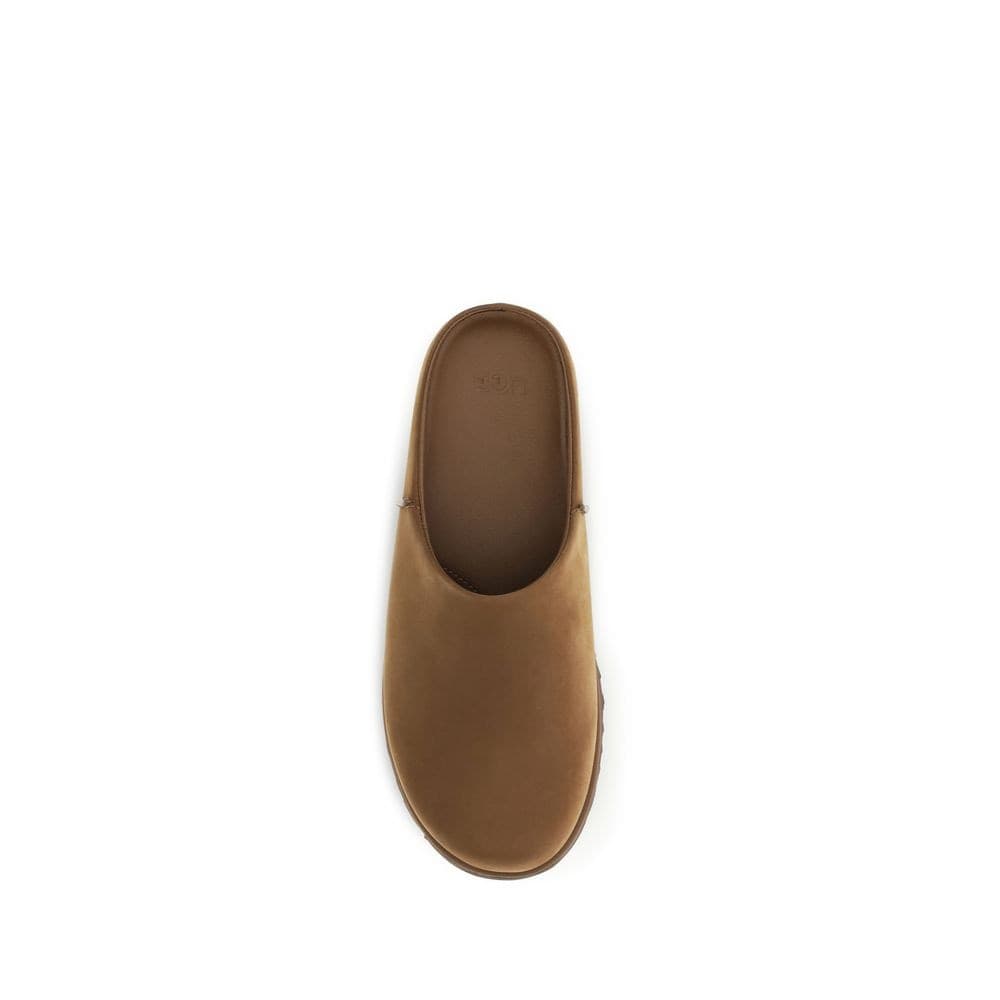 UGG Brown Calf Leather Bos Taurus Mules - 4