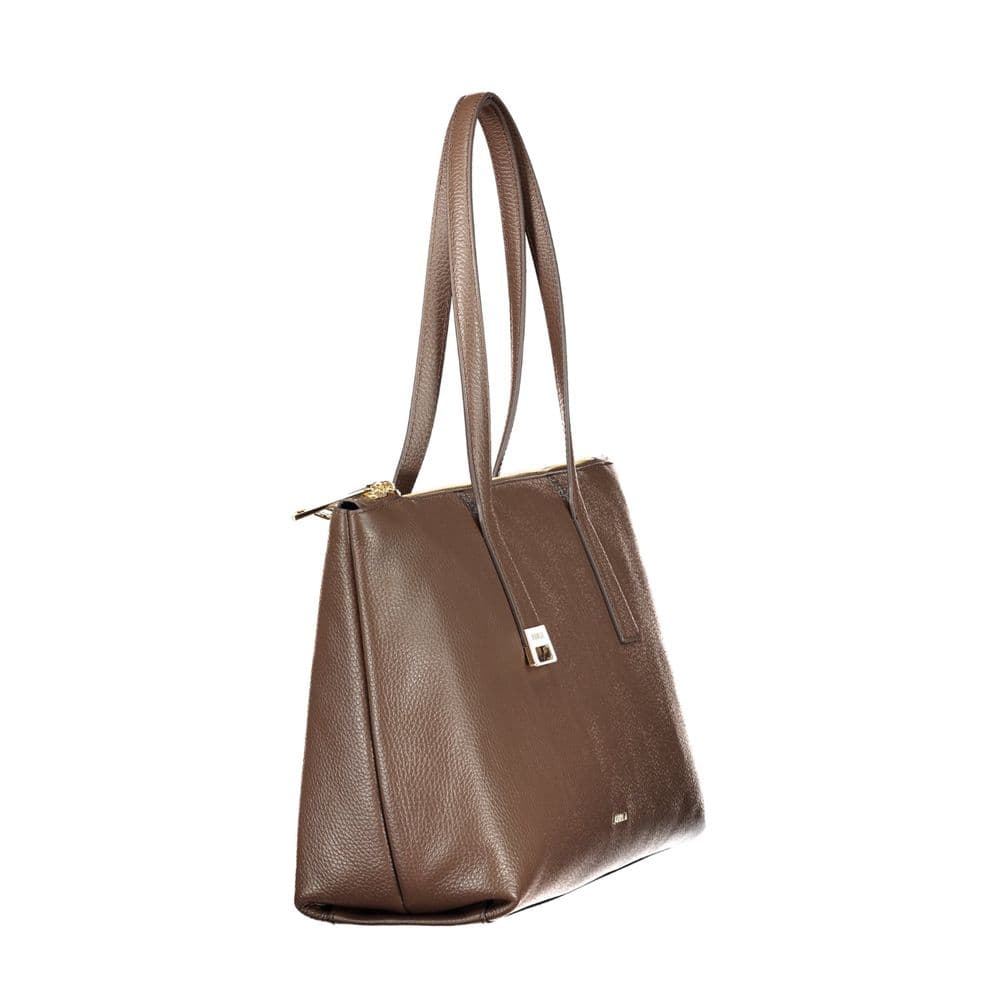 Furla Brown Leather Womens Bag - 3