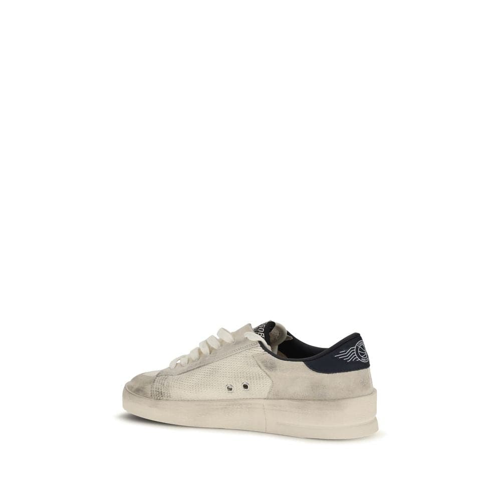 Golden Goose Beige Calf Leather Bos Taurus Athletic Sneakers - 3