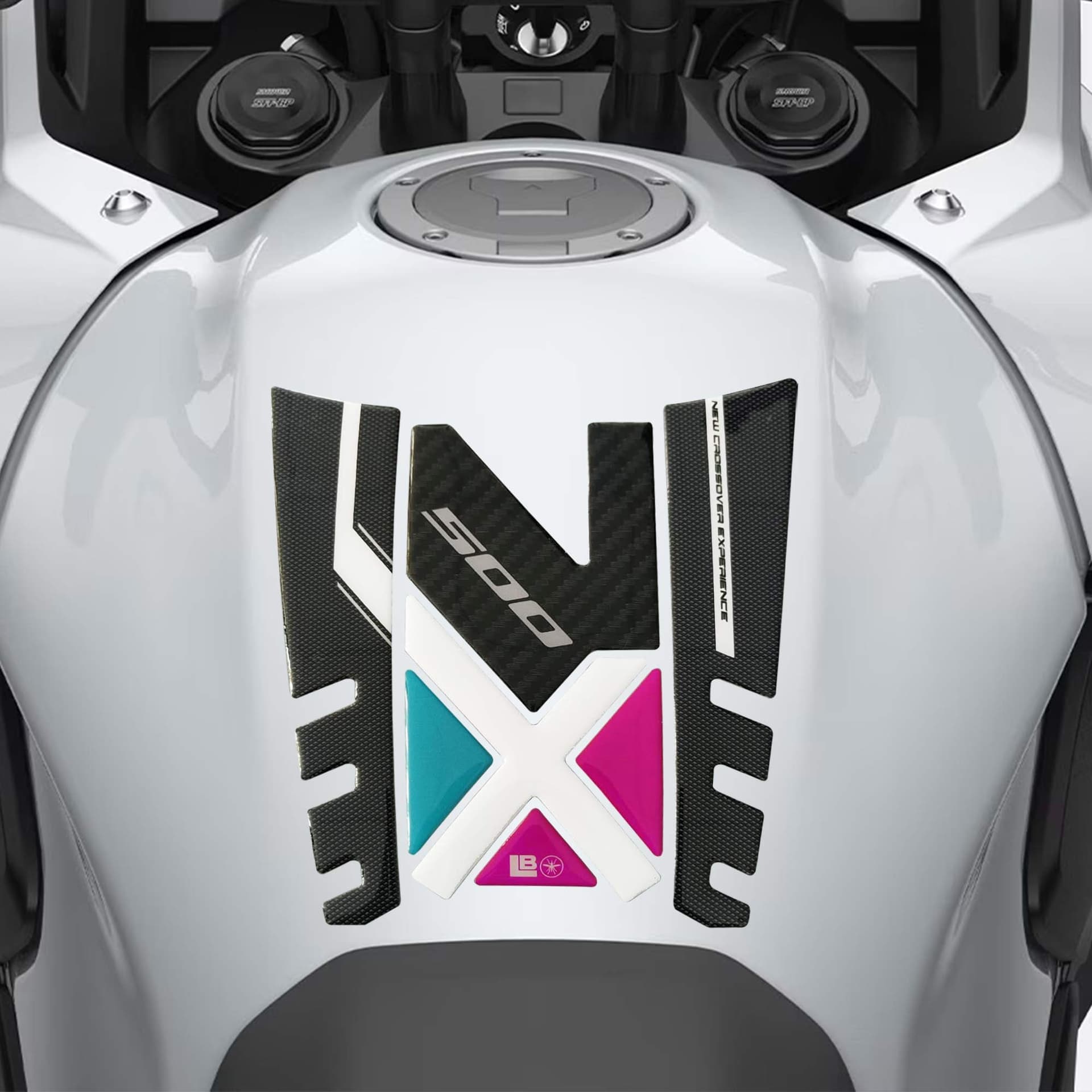 Protezione Paraserbatoio Adesivo 3D compatibile con moto Honda NX500 2026 - 6