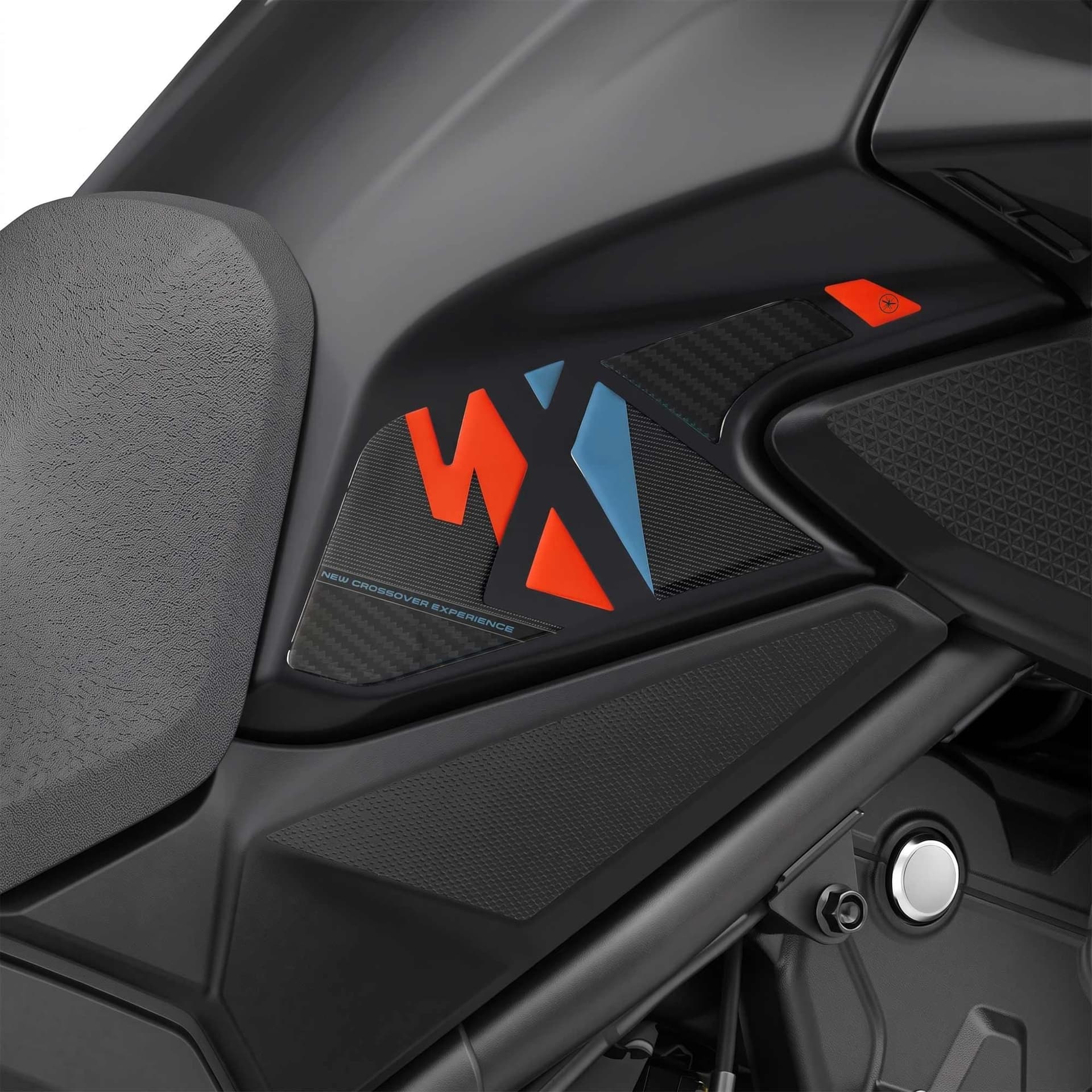 Adesivi 3D Laterali serbatoio moto compatibile con Honda NX500 2026