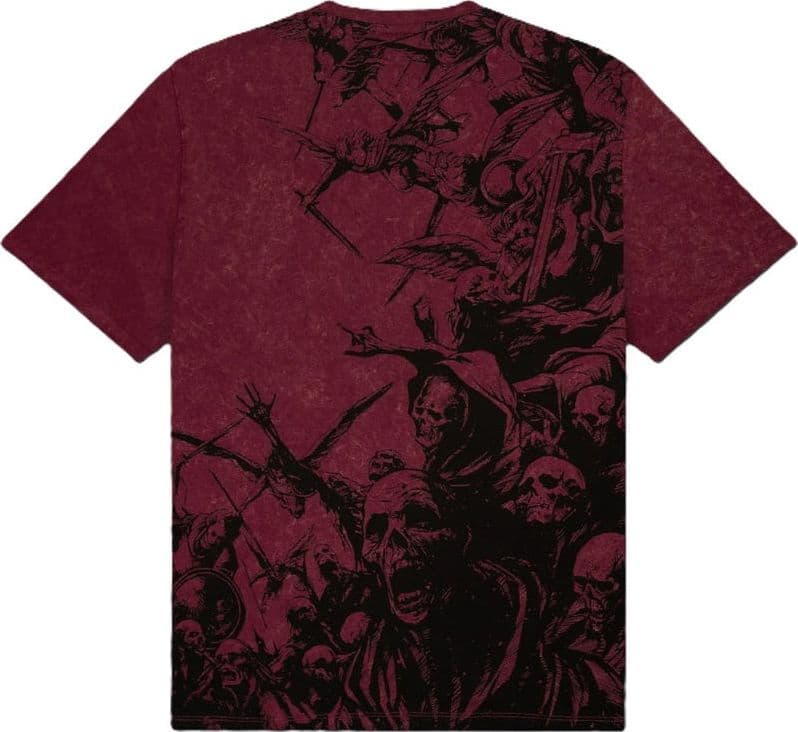 T-shirt Dolly Noire Heaven Falls Acid Red - 2
