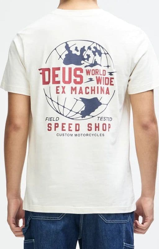 T-Shirt Deus Ex Machina Global Spark White - 3