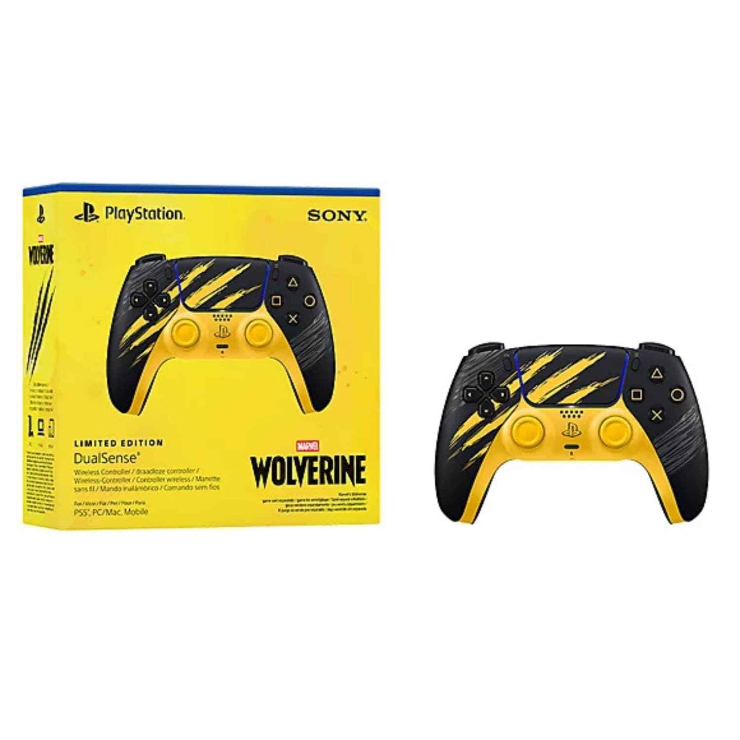 PS5 Controller Wireless Dualsense Marvel's Wolverine Limited Ed - 2