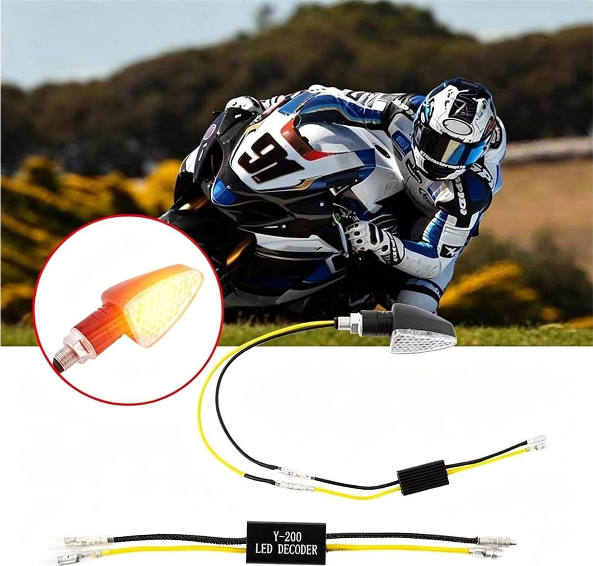 Resistenze LED 12V Greluma per Frecce Moto e Scooter – Kit 4 Pezzi Decoder Errore Lampeggio - 3