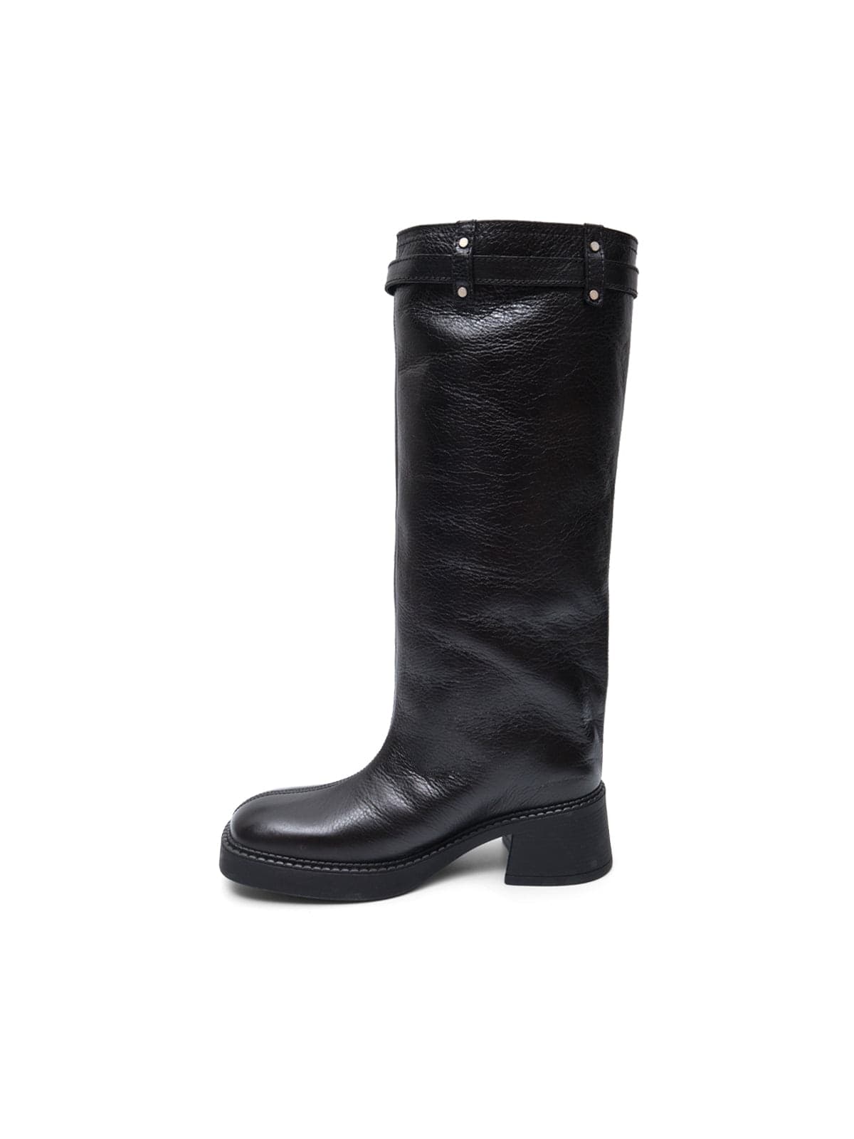 MIISTA izolda black zipper tall boots - 2