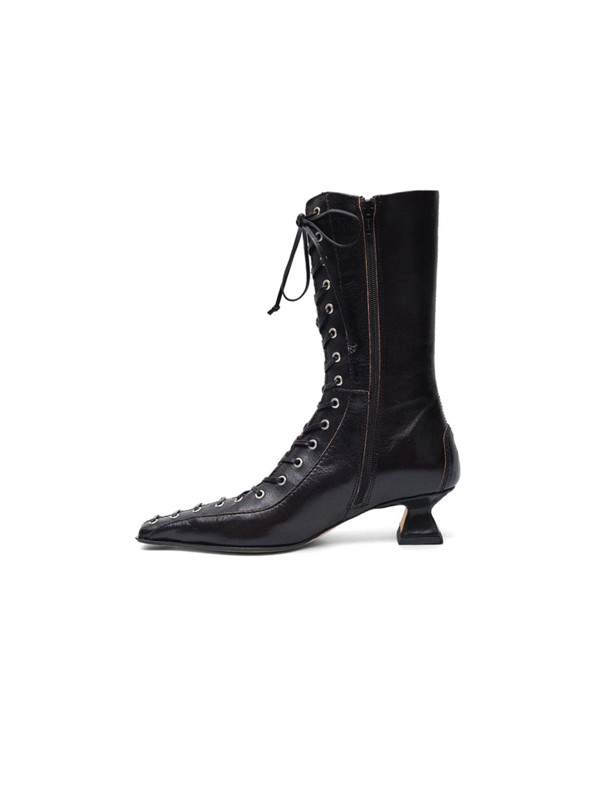 MIISTA emile black lace ankle boots - 3