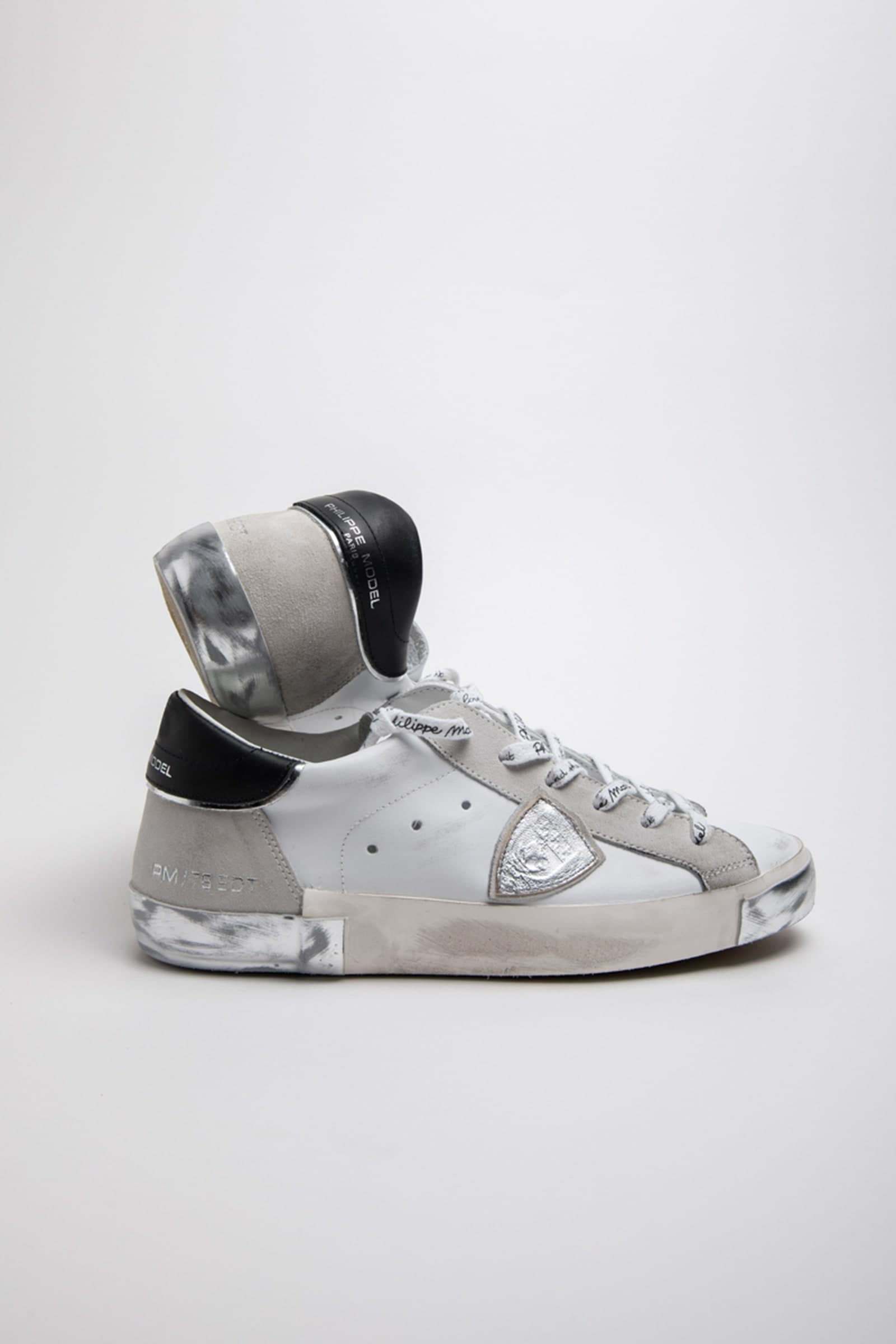 Philippe Model  Sneakers Bianco argento - 12