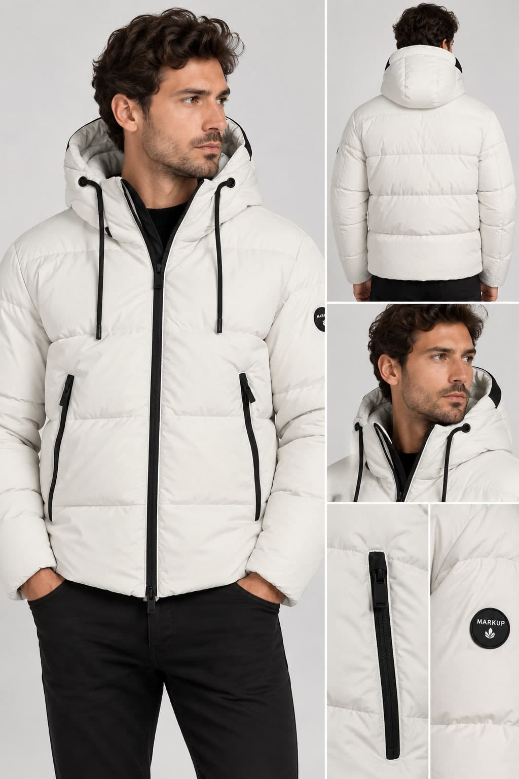 Short puffer microfibra - 3