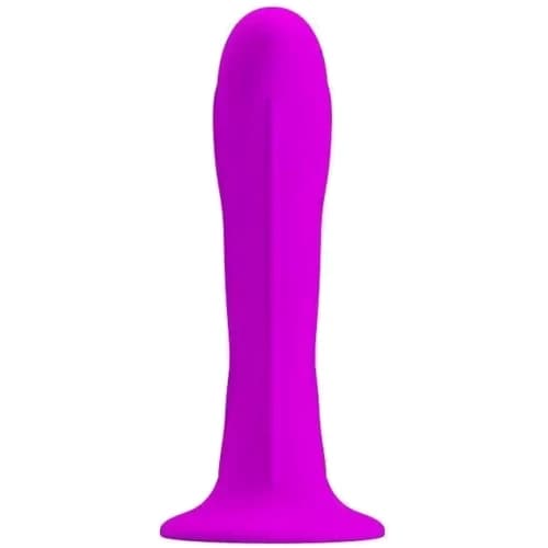 Plug anale silicone curvo 13,5 cm sex toy unisex ventosa forte waterproof - 8
