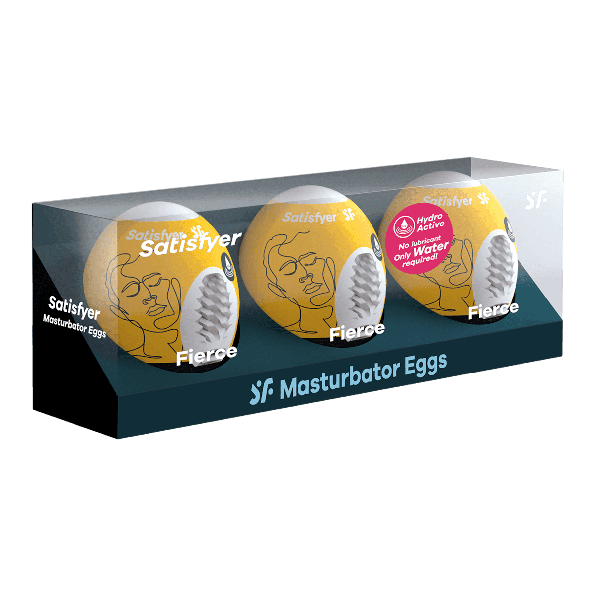 Masturbatore uomo set 3 uova TPE sex toy Hydro Active texture intensa - 5