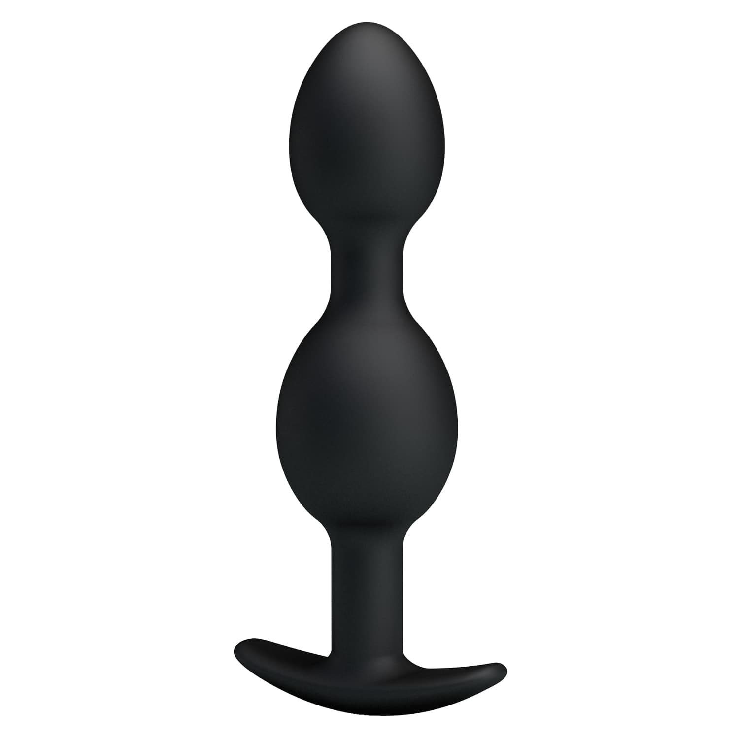 Pretty Love Heavy Balls Plug Anale 12,5 cm Silicone Doppia Sfera Nero - 2