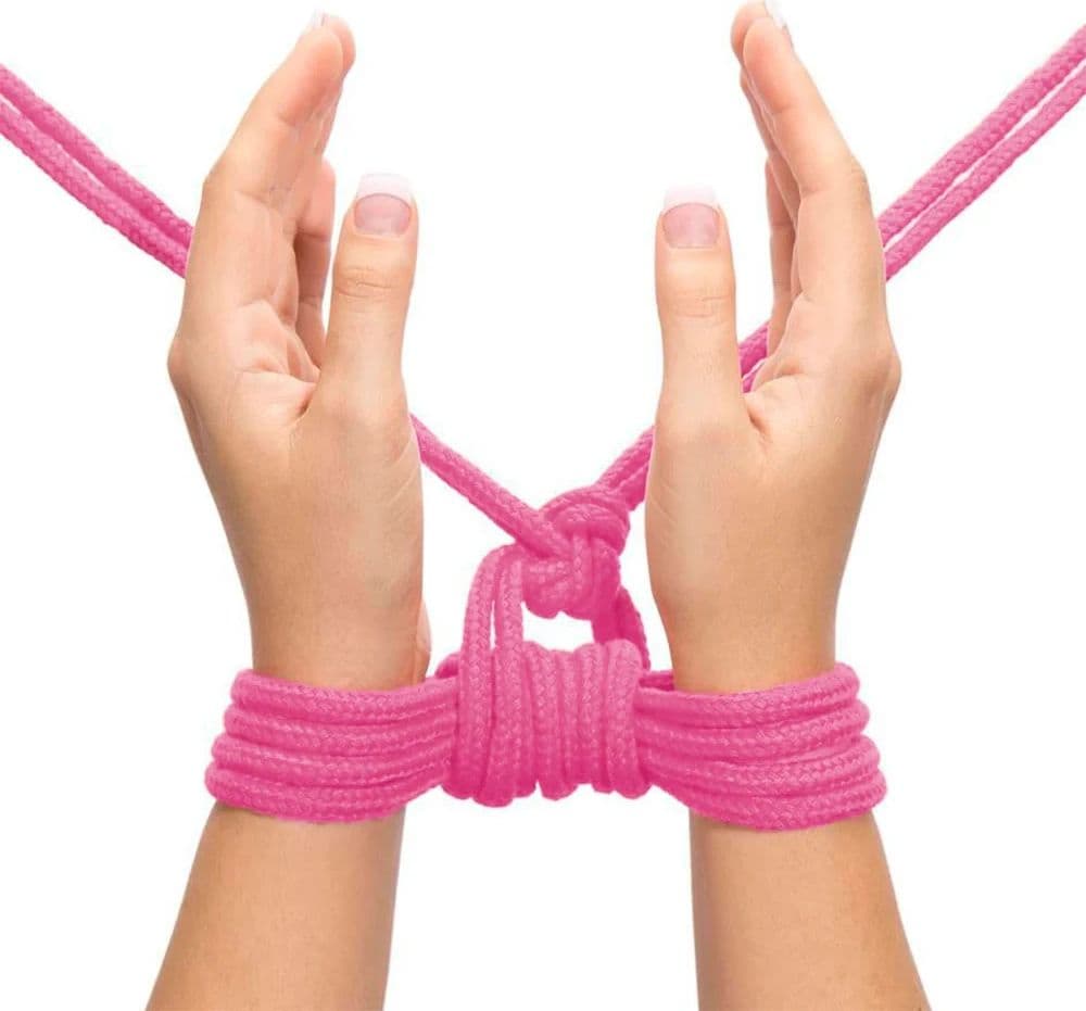 Passion Labs Mystery Corda Bondage Rosa 10 m Cotone Shibari BDSM Fetish Rope - 2