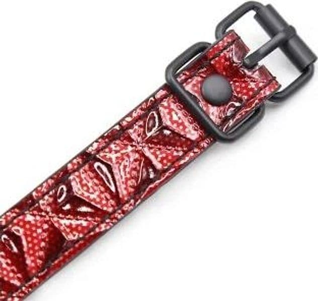 INTO YOU Diamond Ball Gag Morso BDSM Palla Traspirante Regolabile Nero Rosso - 5