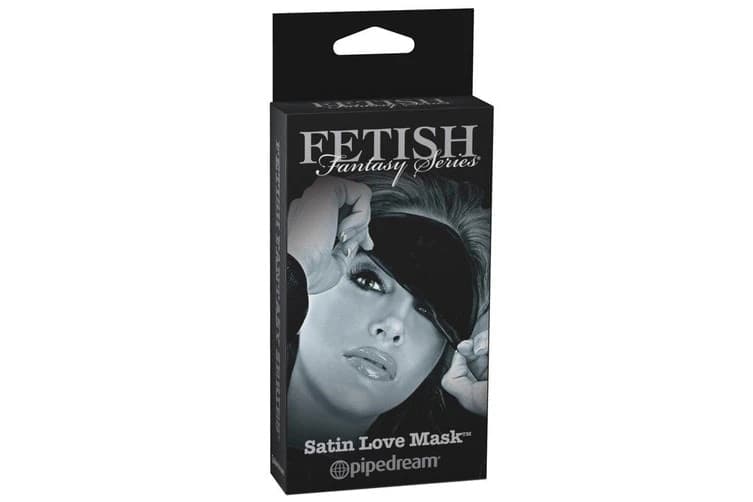 Mascherina Occhi BDSM Nera Satinata Benda Fetish Elastico Morbida Unisex Adulto - 3