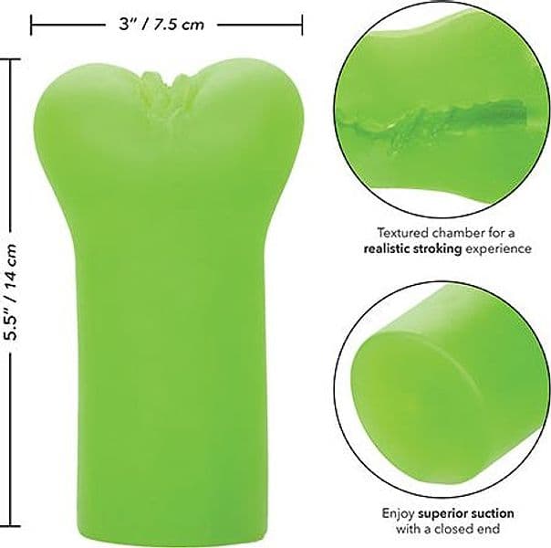 Masturbatore uomo CalExotics Queen of Mars Pure Skin 14 cm morbido texturizzato - 5