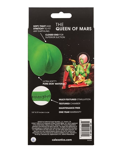 Masturbatore uomo CalExotics Queen of Mars Pure Skin 14 cm morbido texturizzato - 6