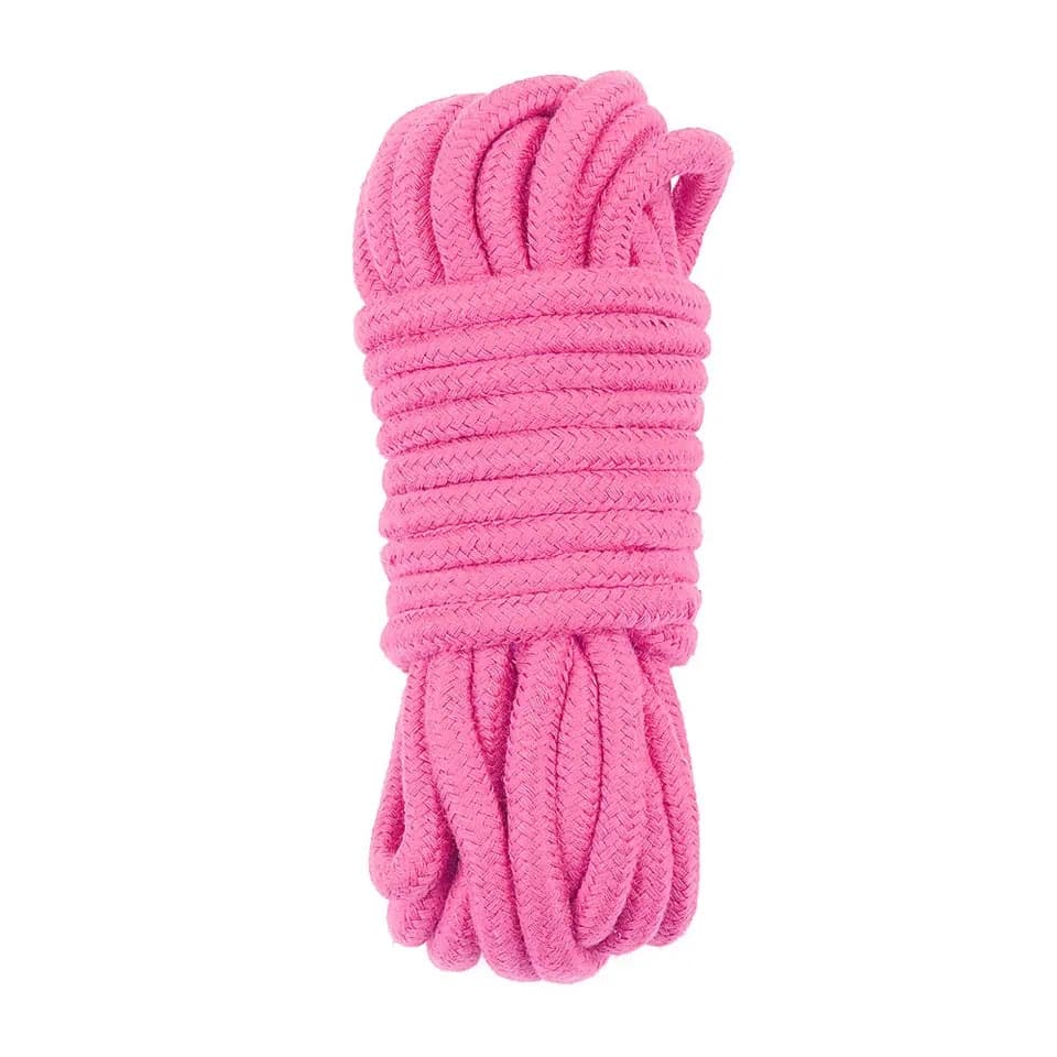 Corda Bondage Rosa 10 Metri Cotone Morbido Shibari BDSM Legature Fetish Unisex - 2