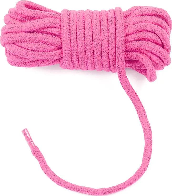 Corda Bondage Rosa 10 Metri Cotone Morbido Shibari BDSM Legature Fetish Unisex - 3