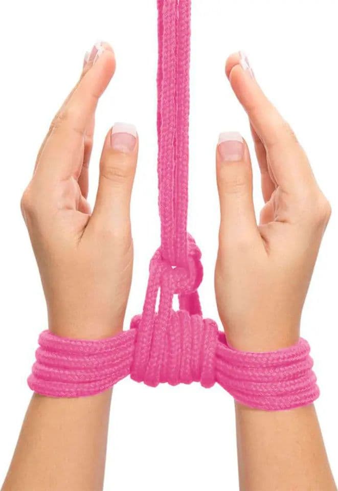 Corda Bondage Rosa 10 Metri Cotone Morbido Shibari BDSM Legature Fetish Unisex - 5