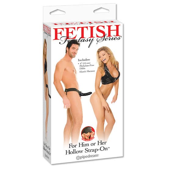 Strap-on cavo Pipedream 15 cm con harness elastico regolabile nero sex toy - 2