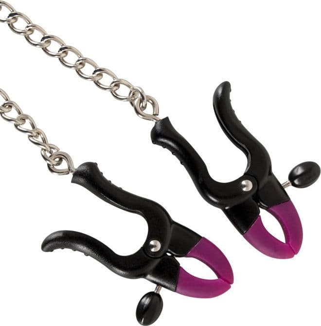 Bad Kitty Silicone Nipple Clamps Pinze Capezzoli Regolabili con Catena 37 cm - 2