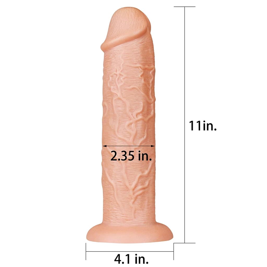 LoveToy Legendary King-Sized Dildo Realistico XXL 11 Pollici 28 cm - 2