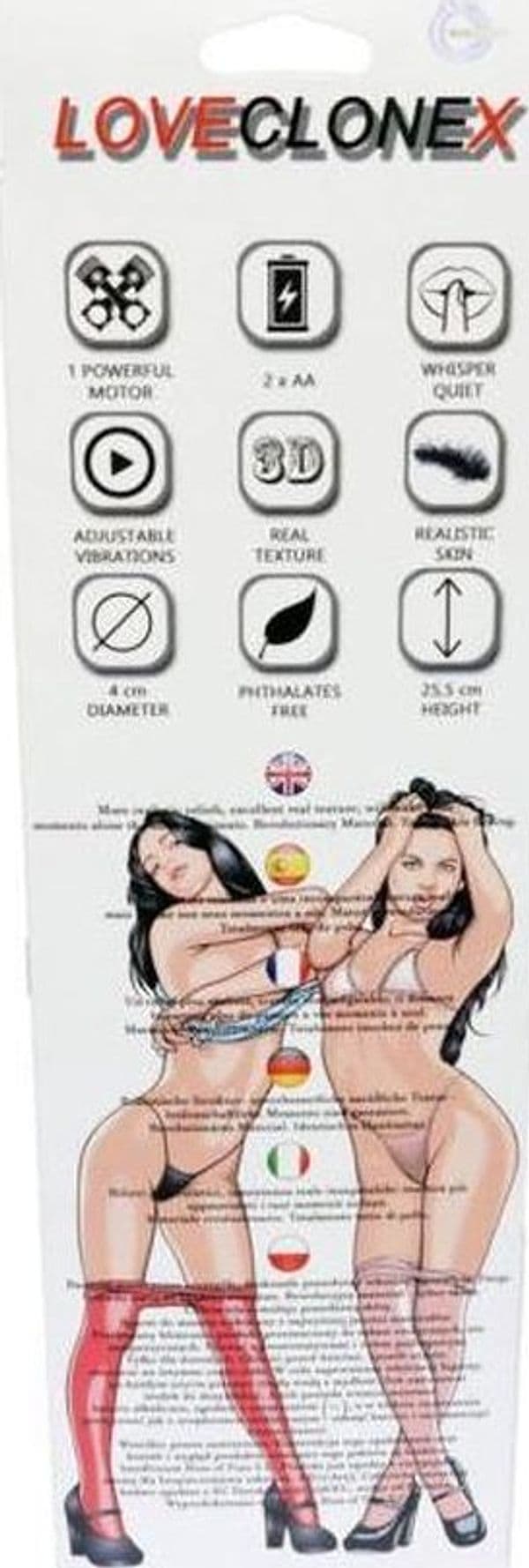AMOR LoveCloneX Dildo Vibrante Realistico 9 Pollici 22,5 cm - 8