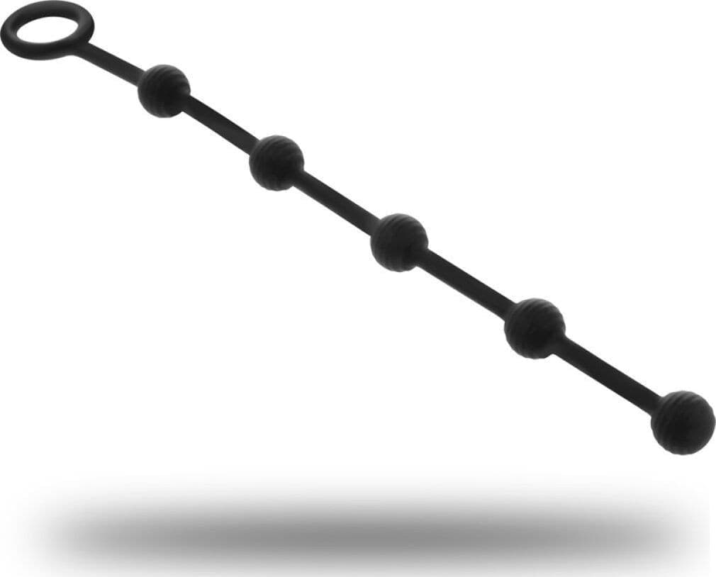 OHMAMA Catena Anale Silicone Nero 23 cm Anal Chain Beads BDSM D-230308