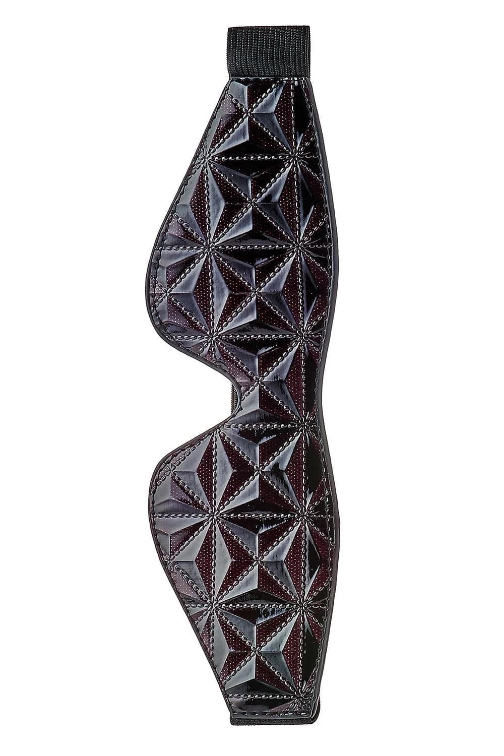 Dreamtoys Blaze Blindfold Purple Maschera Occhi BDSM Nero Viola Neoprene Unisex - 3